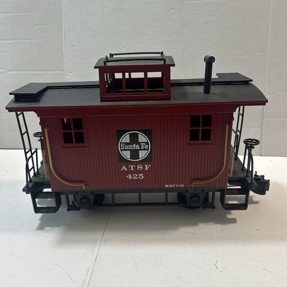 Bachmann G Scale Santa Fe ATSF #425 Caboose Car Red Detailed Model